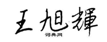 王正良王旭辉行书个性签名怎么写