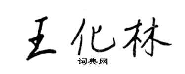 王正良王化林行书个性签名怎么写