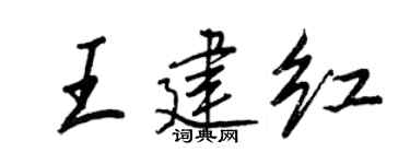 王正良王建红行书个性签名怎么写