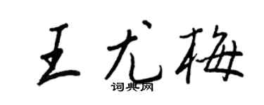 王正良王尤梅行书个性签名怎么写