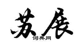 胡问遂苏展行书个性签名怎么写