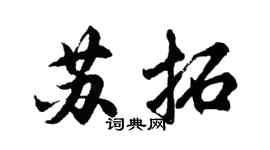 胡问遂苏拓行书个性签名怎么写