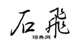 王正良石飞行书个性签名怎么写