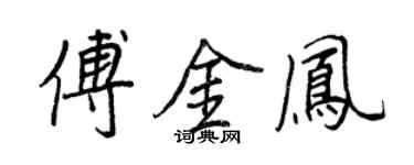 王正良傅金凤行书个性签名怎么写