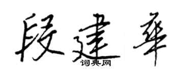 王正良段建华行书个性签名怎么写