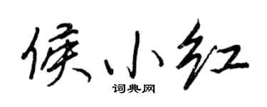 王正良侯小红行书个性签名怎么写