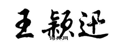 胡问遂王颖迅行书个性签名怎么写