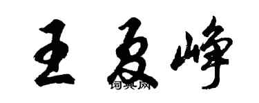 胡问遂王夏峥行书个性签名怎么写