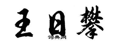 胡问遂王日攀行书个性签名怎么写