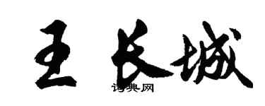 胡问遂王长城行书个性签名怎么写