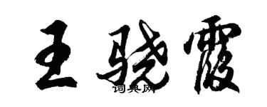 胡问遂王骁霞行书个性签名怎么写