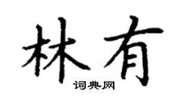 丁谦林有楷书个性签名怎么写