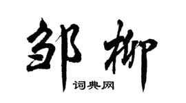 胡问遂邹柳行书个性签名怎么写