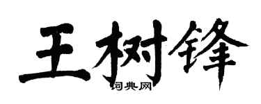 翁闿运王树锋楷书个性签名怎么写