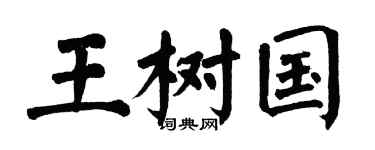 翁闿运王树国楷书个性签名怎么写