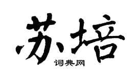 翁闿运苏培楷书个性签名怎么写