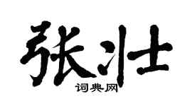 翁闿运张壮楷书个性签名怎么写