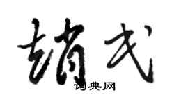 骆恒光赵民草书个性签名怎么写