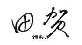 骆恒光田贺草书个性签名怎么写