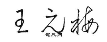 骆恒光王元梅草书个性签名怎么写