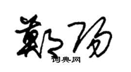 朱锡荣郑阳草书个性签名怎么写