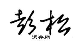 朱锡荣彭松草书个性签名怎么写