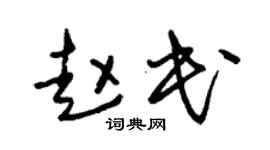 朱锡荣赵民草书个性签名怎么写