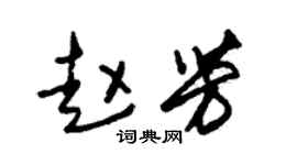 朱锡荣赵芳草书个性签名怎么写