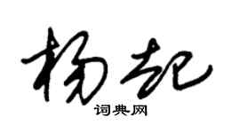 朱锡荣杨起草书个性签名怎么写