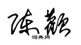 朱锡荣陈颧草书个性签名怎么写