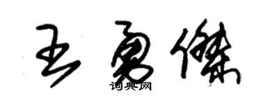 朱锡荣王勇杰草书个性签名怎么写