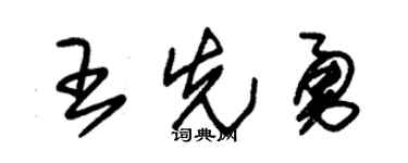 朱锡荣王先勇草书个性签名怎么写