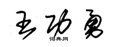 朱锡荣王功勇草书个性签名怎么写