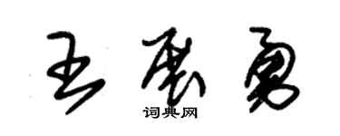 朱锡荣王展勇草书个性签名怎么写