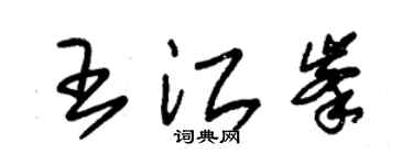 朱锡荣王江峰草书个性签名怎么写