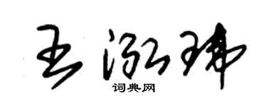 朱锡荣王泓玮草书个性签名怎么写