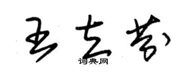 朱锡荣王立芬草书个性签名怎么写