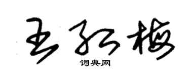 朱锡荣王红梅草书个性签名怎么写