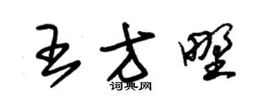 朱锡荣王方野草书个性签名怎么写