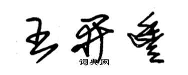 朱锡荣王开丰草书个性签名怎么写