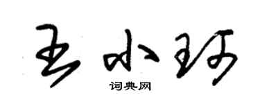 朱锡荣王小珂草书个性签名怎么写