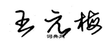 朱锡荣王元梅草书个性签名怎么写