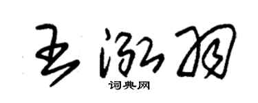 朱锡荣王泓羽草书个性签名怎么写