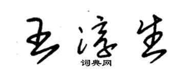 朱锡荣王淳生草书个性签名怎么写