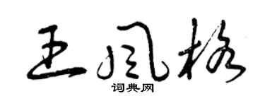 曾庆福王风格草书个性签名怎么写