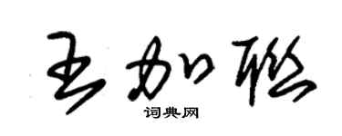 朱锡荣王加联草书个性签名怎么写