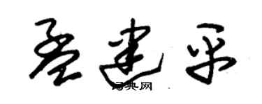 朱锡荣孟建平草书个性签名怎么写