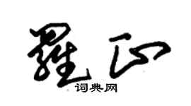 朱锡荣罗正草书个性签名怎么写