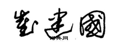 朱锡荣崔建国草书个性签名怎么写