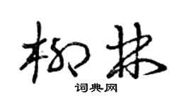 曾庆福柳林草书个性签名怎么写